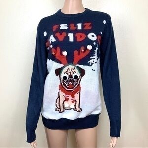 HM Ugly Sweater Felix NavidaDog pullover Sz XS